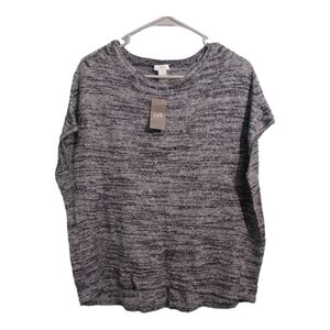 J.jill Purejill Linen Cotton Blend Lightweight Pullover Short Sleeve Blouse ‎ M